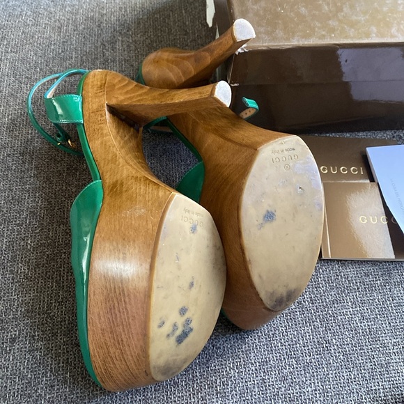 Classic Green Gucci Pumps High Heels - Picture 9 of 13
